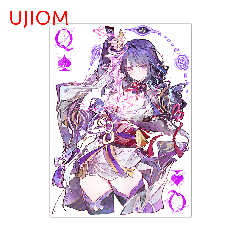 Baby Nursery Posters - UJIOM Genshin Impact Graffiti Poker Style