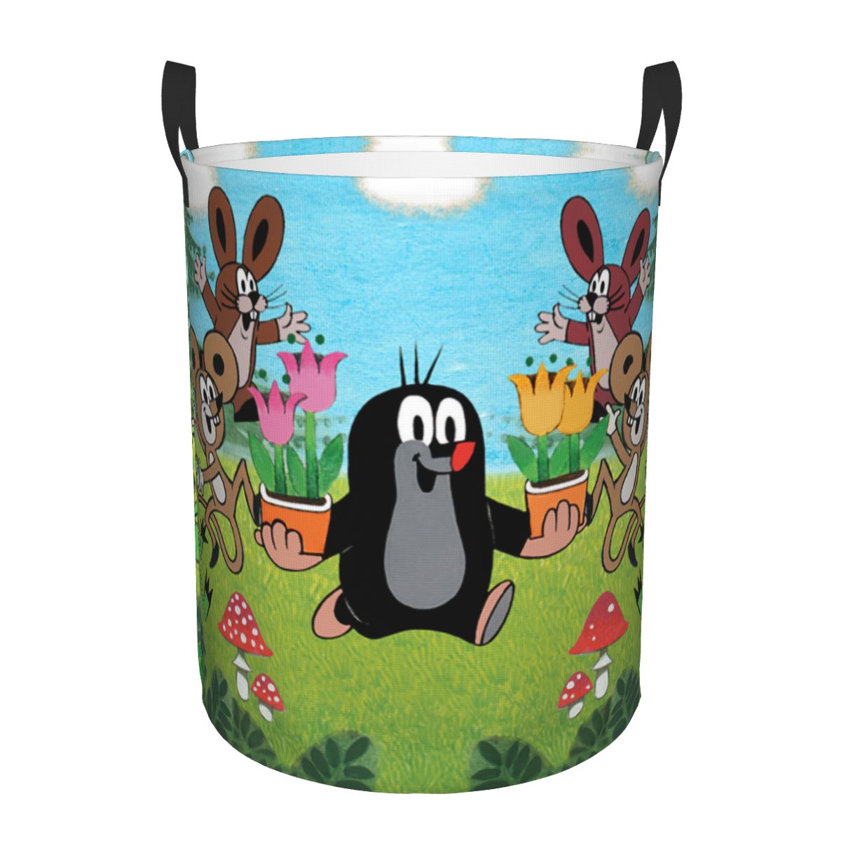 Laundry Hamper Nursery - Mir à linge pliable Happy Mole