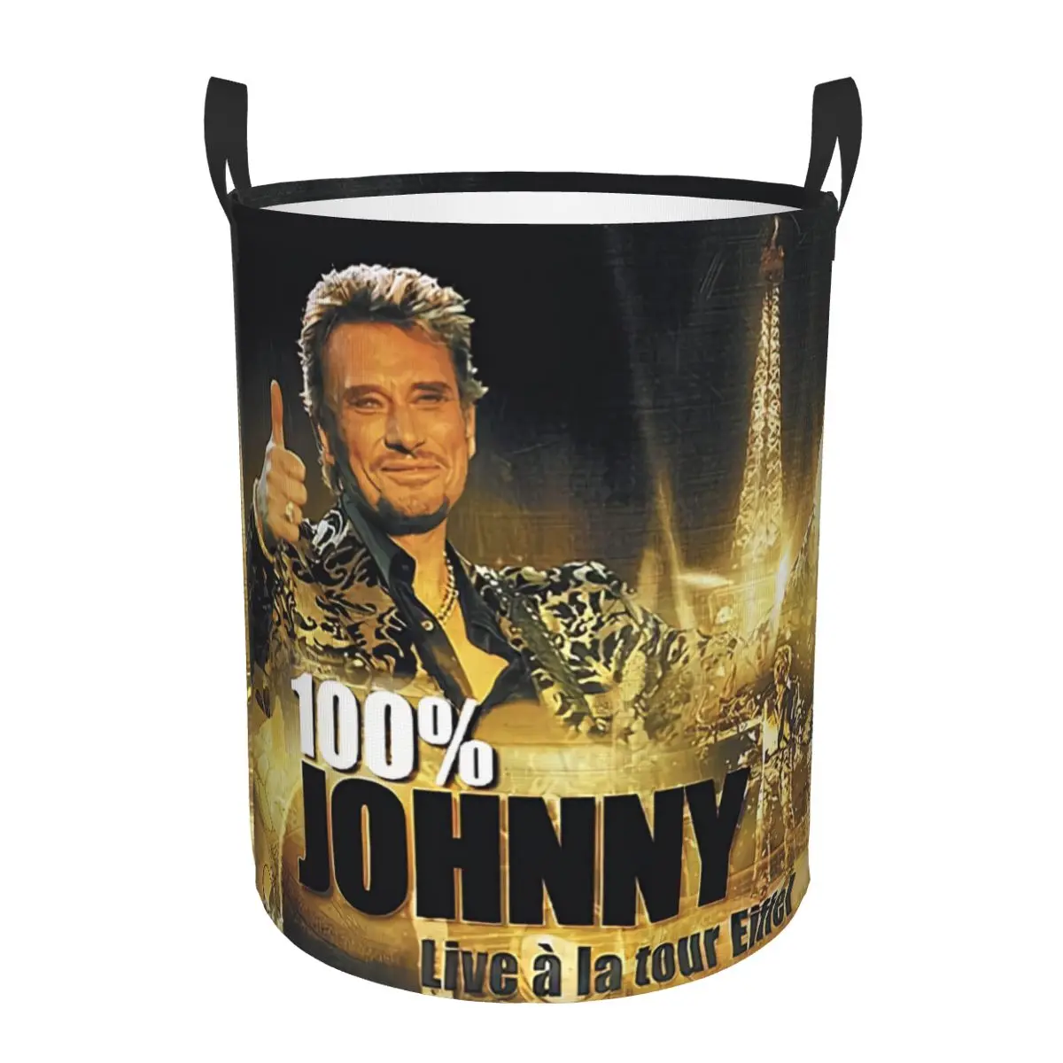 Laundry Hamper Nursery - Johnny Hallyday panier à linge pliable