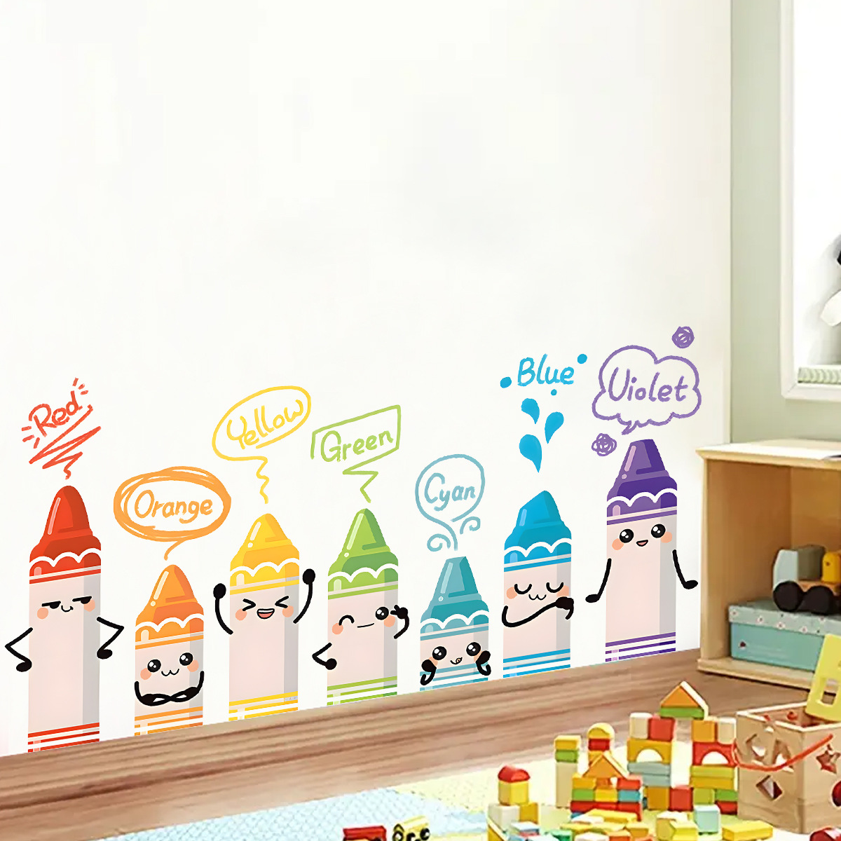 Baby Nursery Package - Autocollants Muraux à Motif de Crayon