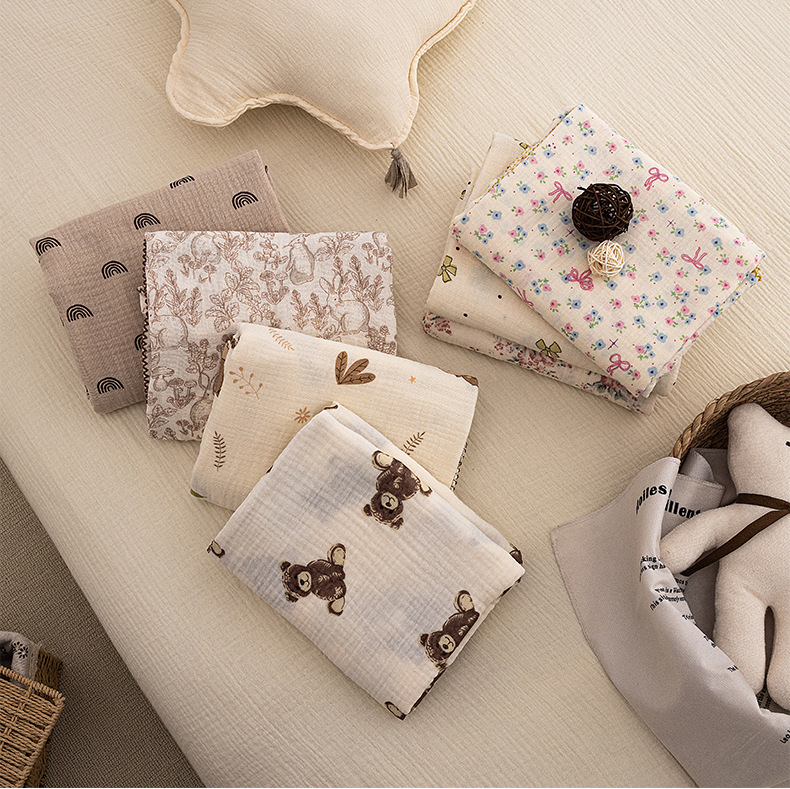 Baby Boy Nursery Quilt - Couverture d'été pour bébé, couverture en