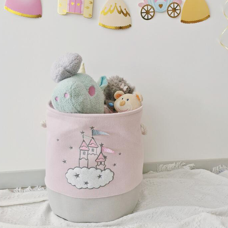 Grand panier à linge rose, pan - Laundry Hamper Nursery avis et prix
