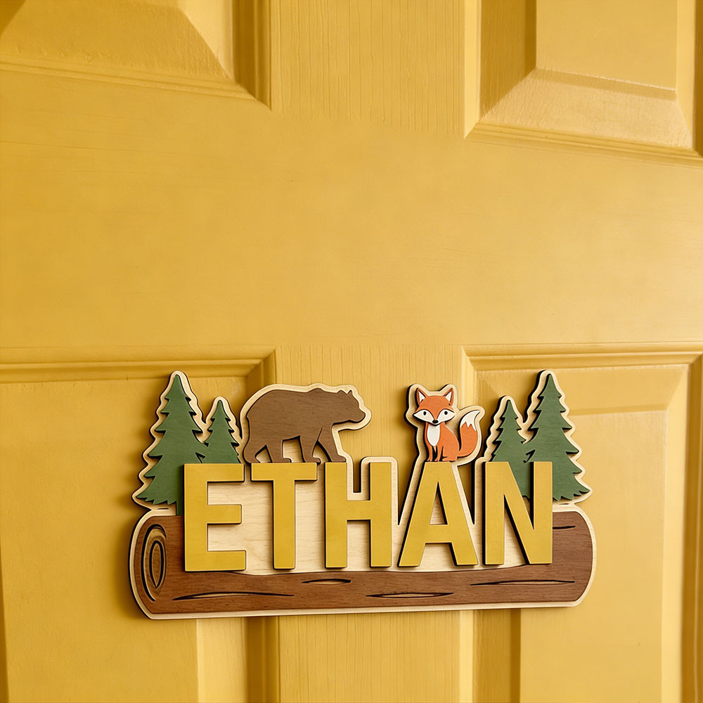 Plaque en bois personnalisée a - Baby Nursery Decorations avis et prix