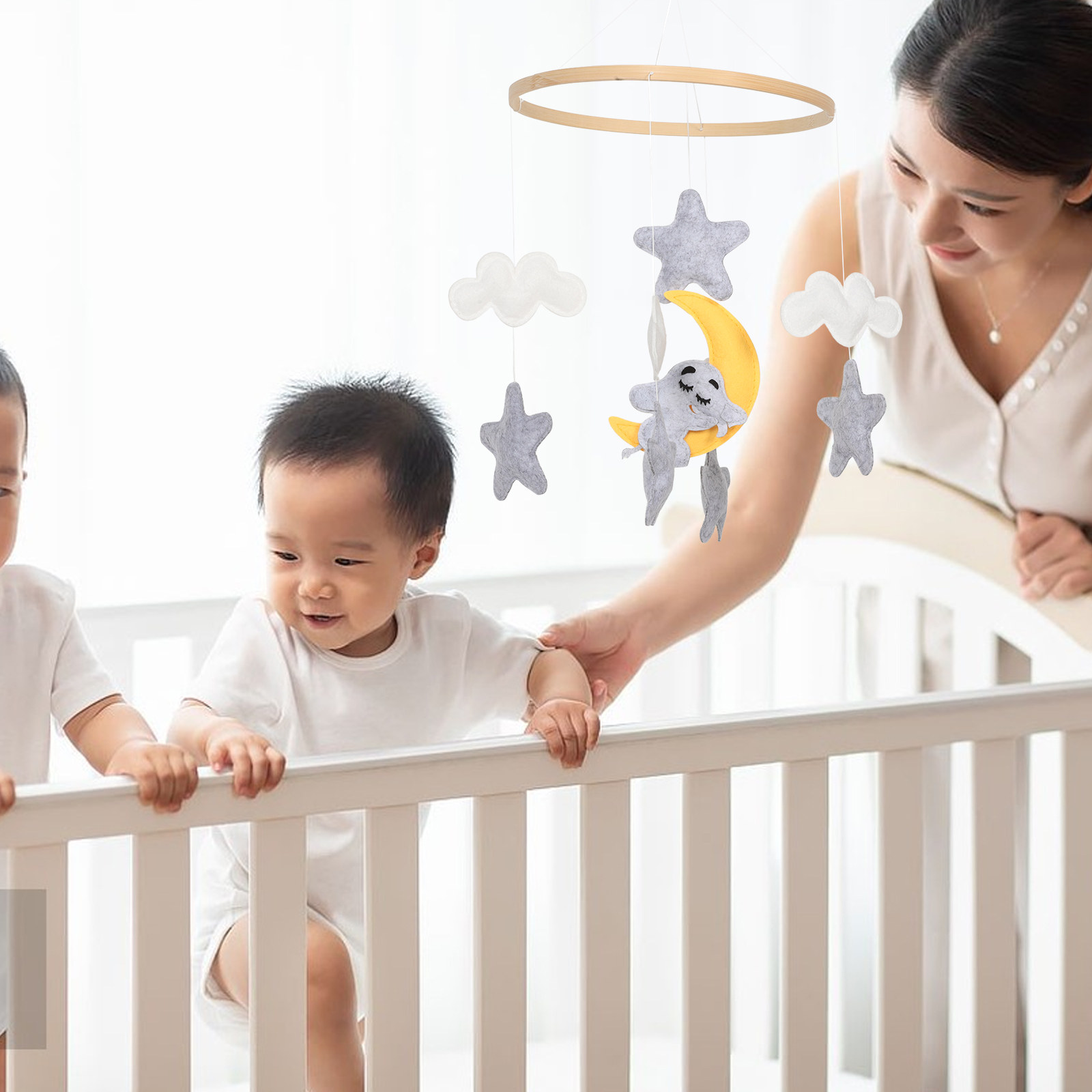 Mobile de berceau en feutre av - Baby Nursery Girl avis et prix