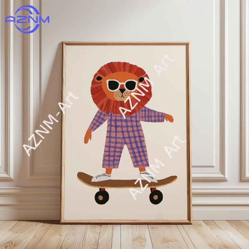 Affiche de skateboard amusante - Baby Nursery Posters avis et prix