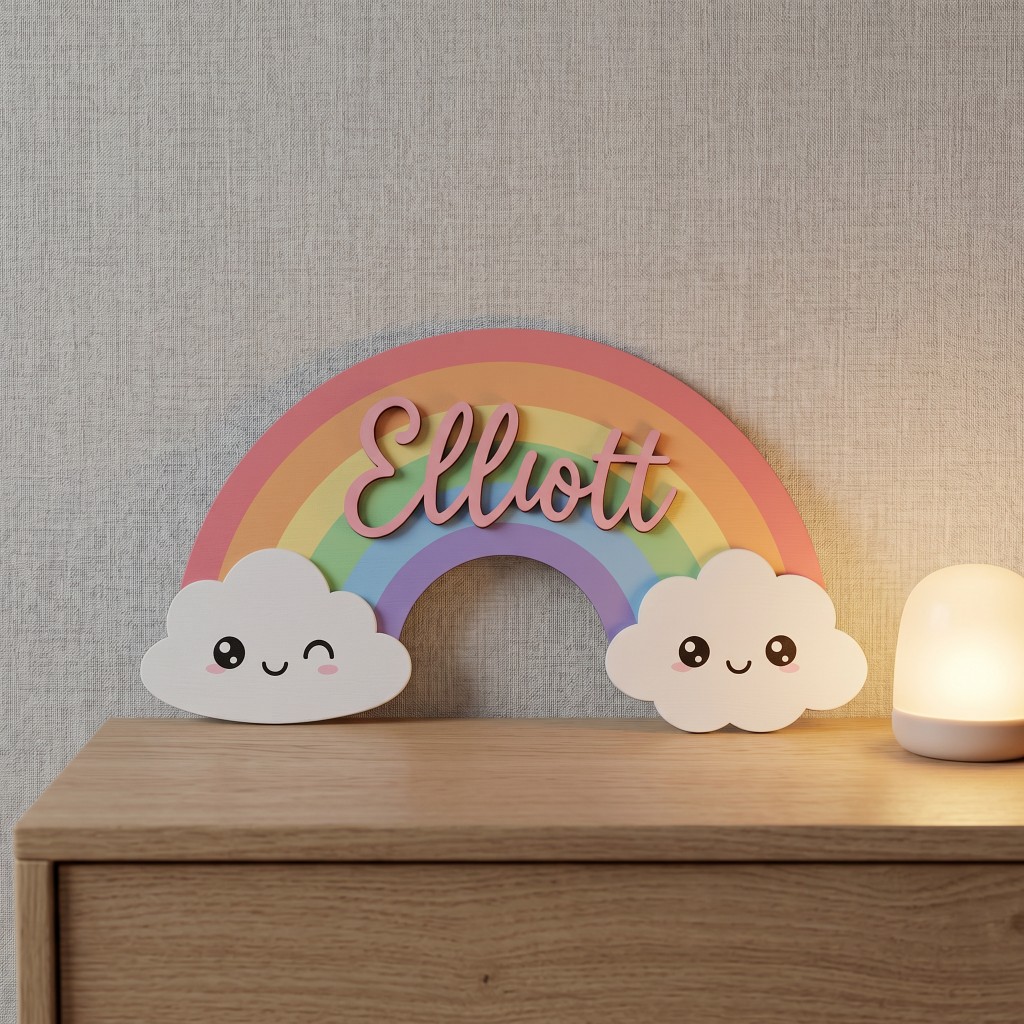1 pièce Plaque nominative en b - Baby Nursery Decorations avis et prix