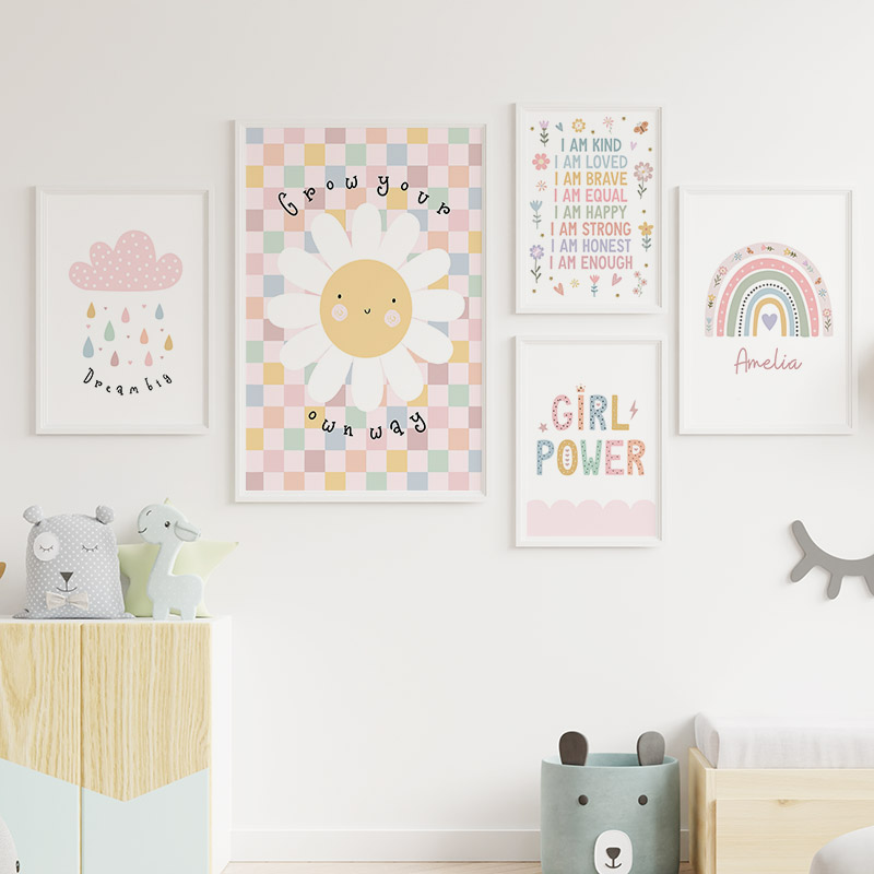 Toile d'art mural avec soleil, - Baby Nursery Posters avis et prix